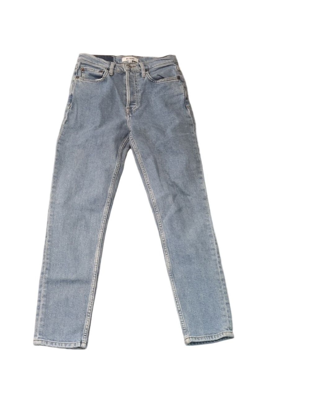 Re/done blue stone button fly jeans size 25